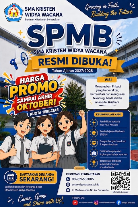 berita, sma widya wacana, widya wacana, ysk,  yayasan sekolah kristen, yayasan, surakarta, sma